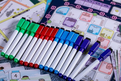 CrowD Games | En Route: A Stroll &amp Write Game | Flip and Write | Tourism | Route Building | for Adults and Families| Solo Mode Included | 1-4 Players | Ages 14 and up | Average Playtime 30 min