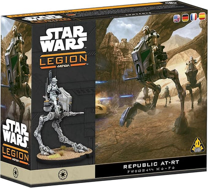 Asmodee Star Wars: Legion Republic AT-RT - Tabletop Miniatures Game Strategy Game for Kids and Adults Ages 14+ 2 Players 3 Hour Playtime