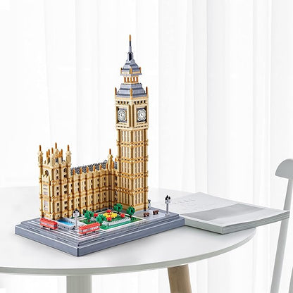New Architecture Big Ben Building Set - 6473pcs+ Micro Mini Blocks - Enjoyable &amp Affordable - Detailed Model Ages 14+