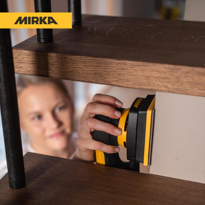 Mirka DEOS II 343X 3" x 4" Electric Orbital Sander, Brushless Motor, Adjustable Speed, Bluetooth-Ready, Dust-Free Sanding – Ideal for Tight Spaces & Detail Work