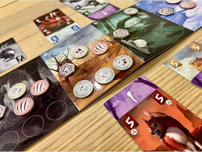 Wonderful World Board Games: Lone Wolves - Trick-Taking Area Control Board Game Head-to-Head Dueling Card Game Ages 14+ 2 Players 15+ Minutes