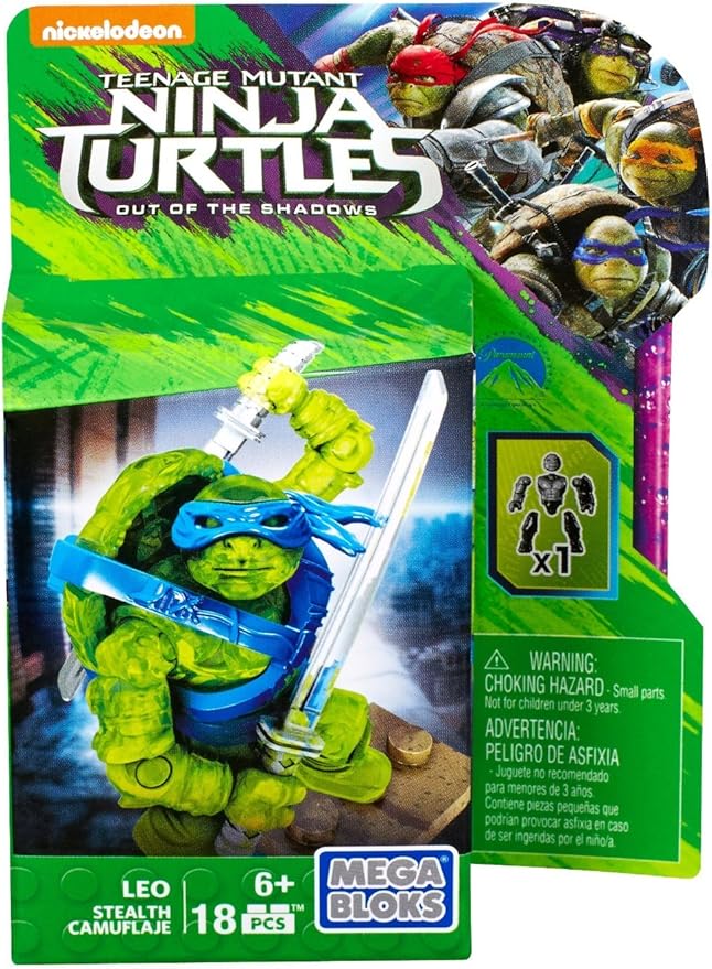Mega Bloks Teenange Mutant Ninja Turtles: Out of The Shadows Building Kit Styles May Vary