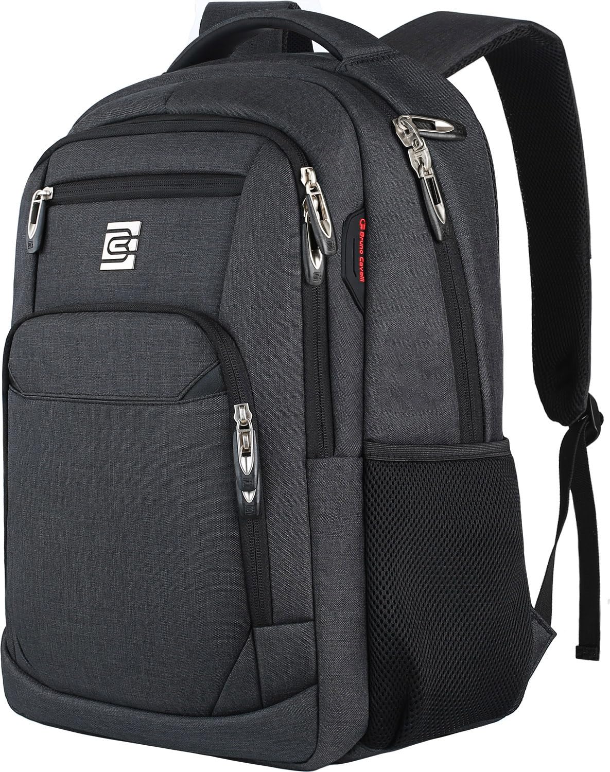 Volher Laptop Backpack,Business Travel Anti Theft Slim Durable Laptops Backpack,Water Resistant College Computer Bag for Women & Men Fits 15.6 Inch Laptop and Notebook - Black