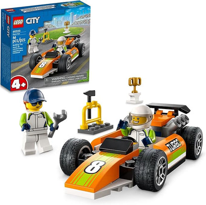 LEGO City Great Vehicles Race Car 60322 F1 Style Toy for Preschool Kids 4 Plus Years Old with Mechanic and Racing Driver Minifigures