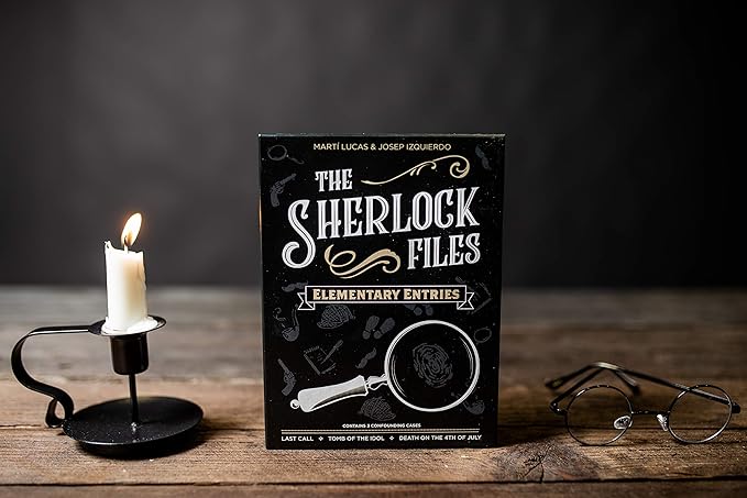 Indie Boards &amp Cards Sherlock Files: Elementary Entries - Cooperative Modern Detective Game - for 1 to 8 Players Ages 14+