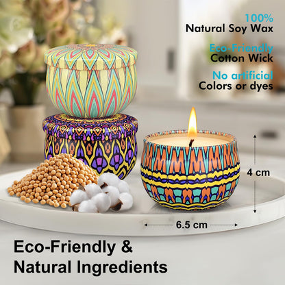 Scented Candles Gift Set,48 Pack Candles for Home Scented, 1200 Hour Long Lasting Soy Wax Aromatherapy Candle Set, Birthday Gifts for Women with Gift Box