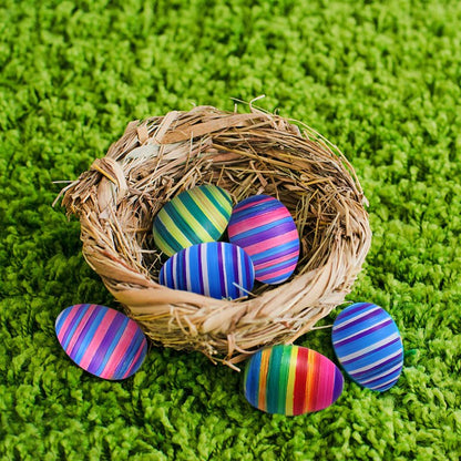 Double Couple 20 PCS White Plastic Eggs for Hunts, Basket Fillers, Gift, Compatible with Egg Decoration Spinner Machine