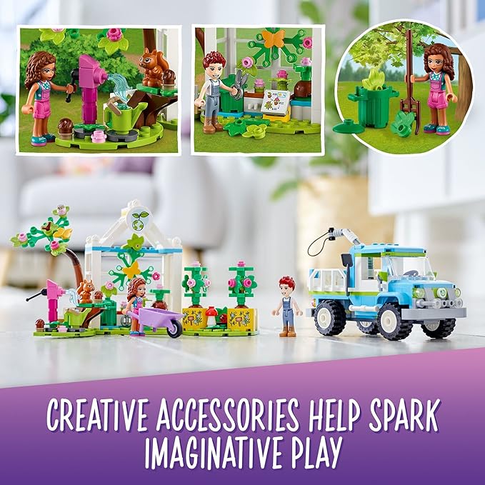 LEGO Friends Tree-Planting Vehicle 41707 Building Toy Set for Kids Girls and Boys Ages 6+ (336 Pieces)