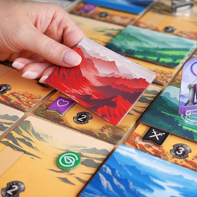 Pantheum: Deluxe Edition | Family Strategy Board Game for Greek Mythology Fans | 1–4 Players | Ages 12+ | 45–60 Min Playtime | Includes Gold Foil Sleeve Minifigures Engraved Dice and Wooden Tokens