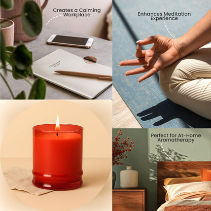 Lifescapes Scented Glass Candle - Juicy Watermelon, 160g | 28 Hours Approximate Burn Time | Premium Tumbler Design for Home Decor and Relaxation