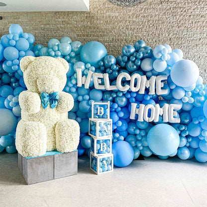 PartyWoo Pearl Light Blue Balloons 50 pcs 12 Inch Baby Pastel Blue Balloons for Graduation Baby Shower Gender Reveal Weddings Anniversary Under The Sea Theme Birthday Party Decorations Blue-Z02