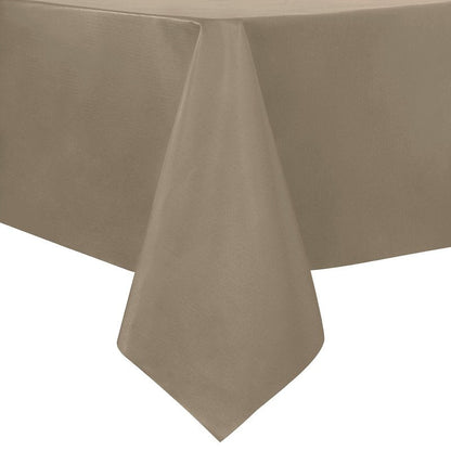 sancua 100% Waterproof Rectangle PVC Tablecloth - 60 x 84 Inch - Oil Proof Spill Proof Vinyl Table Cloth, Wipe Clean Table Cover for Dining Tables, Buffet Parties and Camping, Khaki
