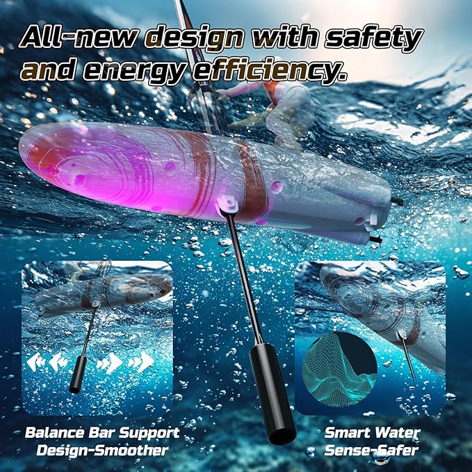DEERC 2 Pack Remote Control Boat for Kids2.4Ghz RC Sailboat with LED Lights for PoolsLake and BathtubSummer Outdoor Water Toys Never Capsize Gift for Kids Boys Girls