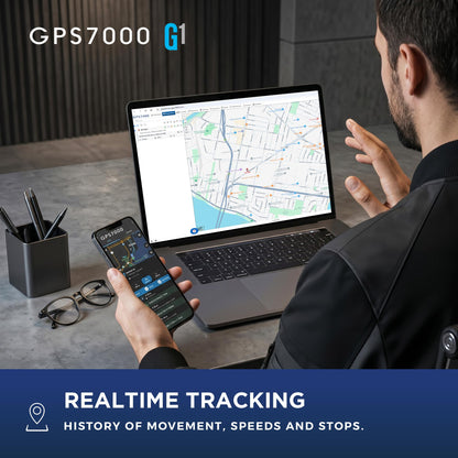 GPS7000 Hidden GPS Tracker for Vehicles, 24 Months Service Included, 4G Car GPS Tracker, Optional Subscription, Real-Time Mini Undetectable Vehicle GPS Tracker for Cars & Trucks
