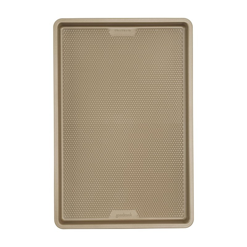 GoodCook BestBake Nonstick Textured Carbon Steel Cookie Sheet, 11" x 17", Large Baking Sheet, Even Heating, Scratch-Resistant, Non-Toxic, Durable, Ideal for Baking and Sheet Pan Dinners