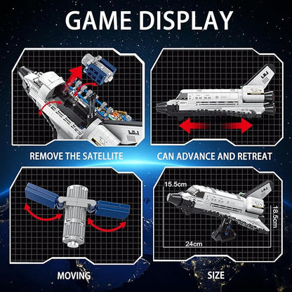 Space Shuttle Building Block SetsSpaceship Building Toy Model for Adults &amp BoysDesign Collection for Home or Office Decor(536PCS)
