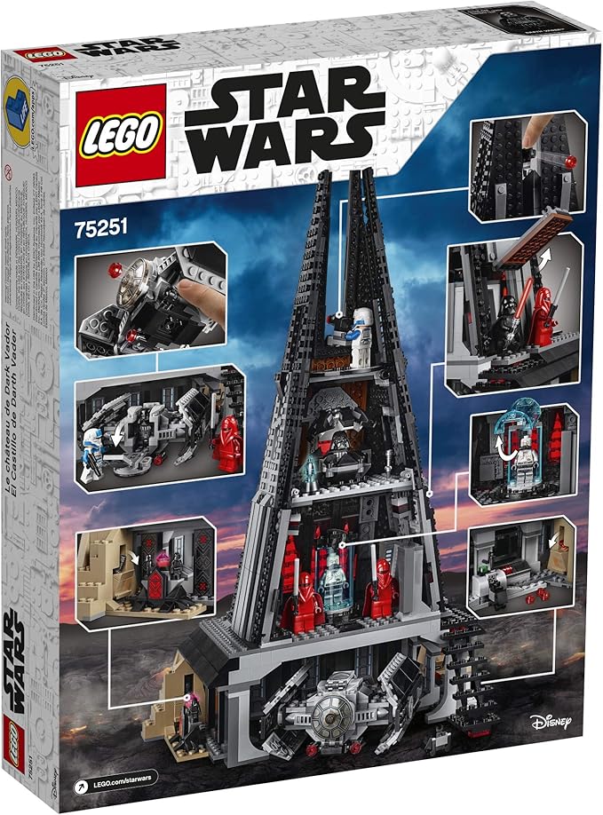 LEGO Star Wars Darth Vader's Castle 75251 Building Kit Includes TIE Fighter Darth Vader Minifigures Bacta Tank and More (1060 Pieces) - (Amazon Exclusive)