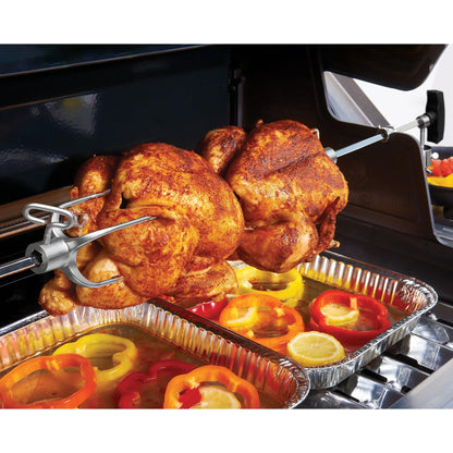 Stanbroil Hygrill Rotisserie Kit for All Hygrill 5-Burner Built-in Gas Grills, Grill Rotisseries with Motor, Spit Rod, 2 x 4-Prong Forks, Complete Holders, and Fixing Screws