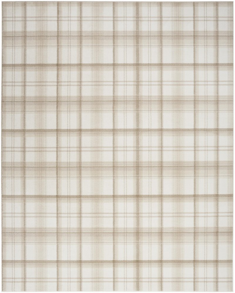 Nourison Home Grafix Ivory Beige 3'9" x 5'9" Area Rug - Easy Clean, Non Shedding, Bed Room, Living Room, Dining Room, Kitchen (4' x 6')