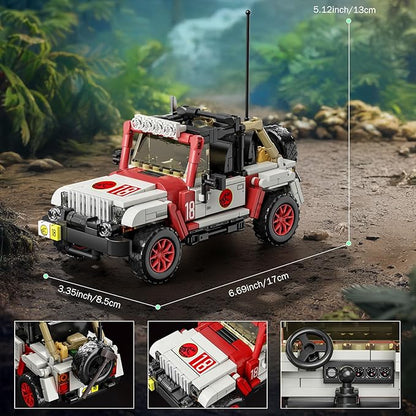 3 in 1 Classic Off-Road Vehicle Building Block Sets 1632 Pcs Off Road Cars DIY Model Kit Collectible and Display ORV Building Toys Creative Birthday Gifts for Adults Teens 14+