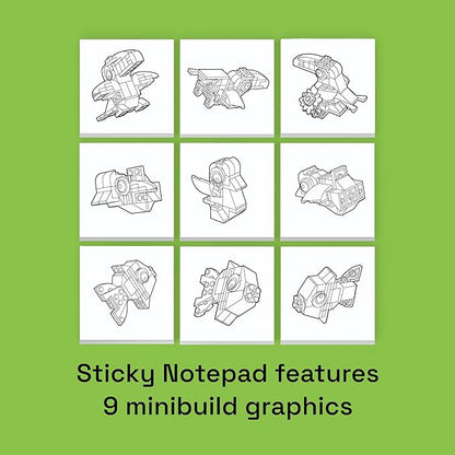 LEGO Stationery Creativity Set with Building Toy - Animal (53666) Includes 1 Sticky Note Pad 4 Markers 1 LEGO Building Toy