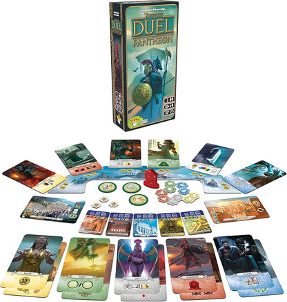 Asmodee 7 Wonders Duel Pantheon Board Game Expansion - Intense Two-Player Battles in the Ancient World Strategy Game for Kids and Adults Ages 10+ 2 Players 30 Minute Playtime