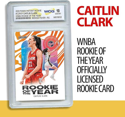 Panini 2024 Caitlin Clark Rookie of the Year RC #CCROY - Certified GEM Mint 10 Trading Card