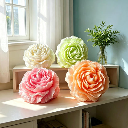 4 Pcs Low Temperature Candles for Wax Play Low Heat Body Safe Drip Candles Set, Flower Shaped Scented for Couples