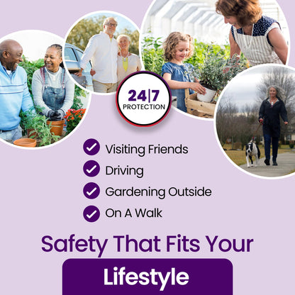Medical Guardian MGMini | Get Help Instantly & Stay Independent | Medical Alert Device for Seniors | 24/7 Monitoring, GPS Tracking, Emergency Button | Subscription Required | Pearl