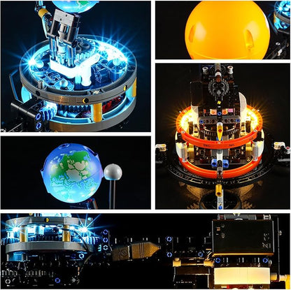 YEABRICKS LED Light for 42179 Technic Planet Earth and Moon in Orbit Building Blocks Model (Building Set NOT Included)