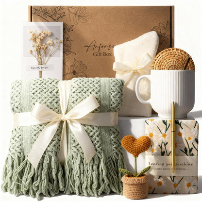 Self Care Gifts for Women Get Well Soon Birthday Gifts Baskets Care Package for Women, Thinking of You Feel Better Inspirational Christmas Gifts for Mom Her Friend Sister Wife