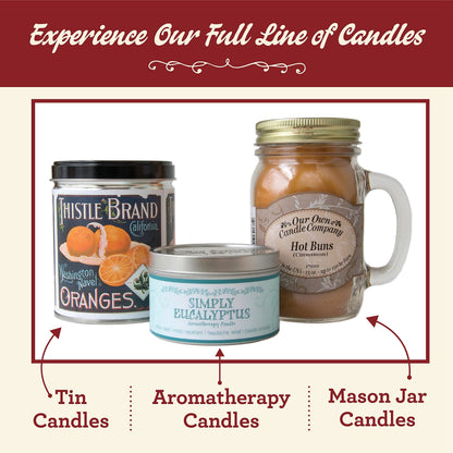 Our Own Candle Company, Coconut Banana Scented Mason Jar Candle, 100 Hour Burn Time, 13 Ounces