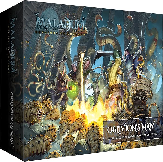 Maladum Oblivion's Maw Expansion - Fantasy Dungeon Crawler Game Immersive Terrain Solo Co-op and Adversarial Play