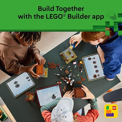 LEGO Minecraft The Pillager Outpost and Ravager Building Toy - Video Game Building Blocks for Kids Boys &amp Girls Ages 9+ - Includes Space Sentinel &amp 3 Minifigures - Gift Idea for Gamers - 212