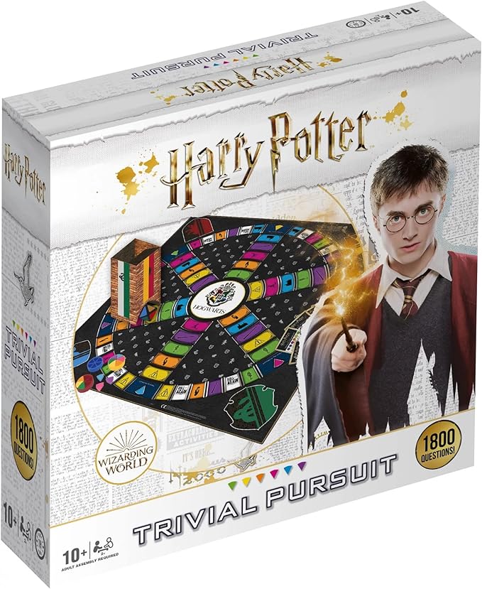Winning Moves Harry Potter Ultimate Trivial Pursuit Board Game 1800 Questions on Your Favourite Characters and Events from Hogwarts Trivia Game Gift and Toy for Boys and Girls Aged 10 Plus