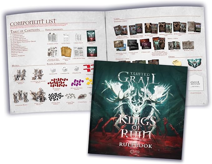 Tainted Grail: Kings of Ruin Board Game CORE Box - Explore Dark Lands and Unravel Immersive Stories! Ages 14+ 1-4 Players 2-3 Hour Playtime Made by Awaken Realms