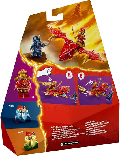 Lego Ninjago Kais Dragon Glider Ninja Set with Dragon Toy and Figures Including Kai Mini Figure with Mini Katana Small Gift for Boys and Girls from 6 Years 71801