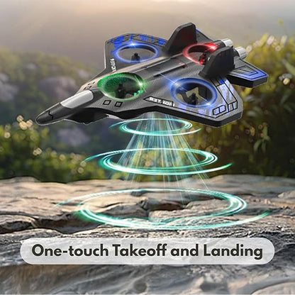 Foam Remote Control Airplanes RC Planes for Kids Adults RC Airplane Fighter Jet with Light 360° Flip Fighter Jet Toys Stunt Roll Airplane Toy Gifts for Boys Ages 8-16