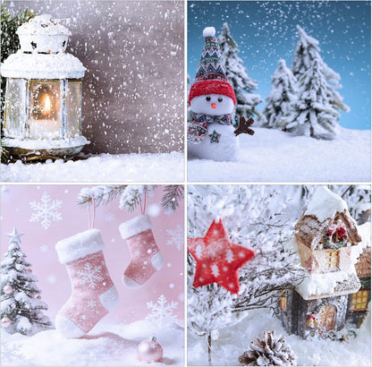 RGQSUN Christmas Fake Snow - 5.3oz Artificial Snow Powder for Holiday Crafts & Party Decor