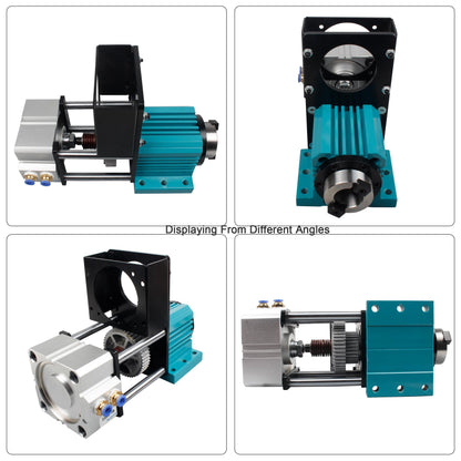 XUNKUNER BT30 Pneumatic Auto-Switching Spindle, 5000RPM Non-Powered Motor with Cylinder Assembly, 7075 Aluminum Alloy CNC Spindle for Drilling, Tapping, Milling, Metal Heavy Cutting