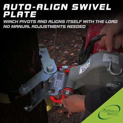 Portable Winch PCA-1269 Winch Anchor System for Trees and Poles, Durable Tree Anchor for Winching, 10,116 lb Capacity, Winch Accessories