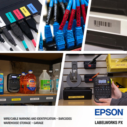 LABELWORKS Epson Printer Flexibility Bundle - LW-PX800 Industrial Wireless Label Maker and LW-PX300 Industrial Label Maker