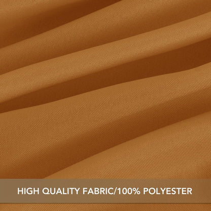 sancua Thanksgiving Tablecloths for 8 Foot Rectangle Tables, 8 Pack Light Brown - Washable Polyester Fabric Fall Table Cloth for Harvest Party, Birthday, Banquet Reception, 60x120 Inch Bronze