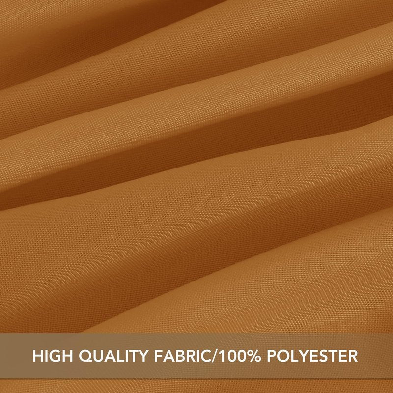 sancua 2 Pack Tablecloth Rectangular 60x102 Inch Light Brown, Thanksgiving Table Cloth Rectangle for 6 Foot Tables - Stain and Wrinkle Resistant Washable Polyester Cover for Fall Dining Parties Bronze