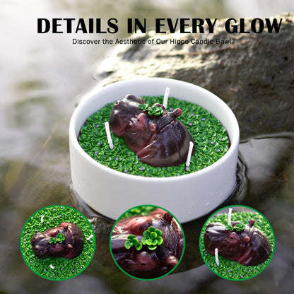 Hippo Vegetable Wax Candle Bowl