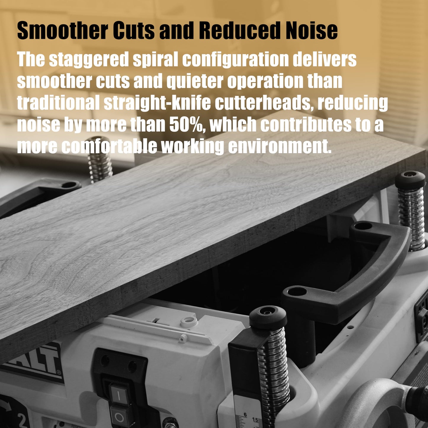 13 Inch Spiral Helical Cutterhead, Compatible with Dewalt DW735, DW735X Planer, 4 Rows of 56 pcs TCT Carbide Blades, with 4 Spare Blades & Screws, 2 Wrenches.