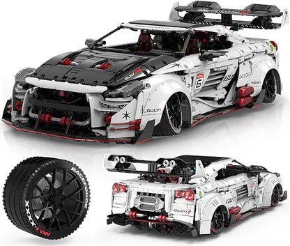 JTBBOY 1:8 Scale Race Car Building Set for Adults Model Kit for Adults to Build Collectible Car Building Kits Supercar with Authentic FeaturesDisplay Model for Home or Office(3939PCS)