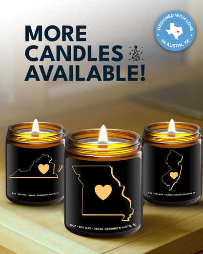 Missouri Candle, Thoughtful Missouri Themed Souvenirs & Gifts for Men and Women, Unique State Gifts, Best Sentimental Gift for Moving Away, Ideal for Birthday, Christmas, Graduation, Gift Ready