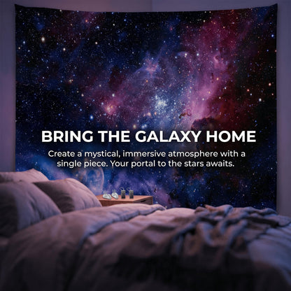 goodbath Space Wall Tapestry, Universe Galaxy and Star in Outer Space Wall Hanging for Living Room Bedroom Dorm, 80" x 60", Colorful