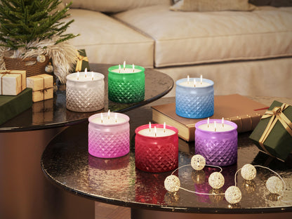 Candle-lite Holiday Scented Candles, Christmas Stroll Scent, 10 oz 3-Wick Jar Candle, Proudly Poured in The USA, Christmas Home Decor Candle, 40 Hours of Burn Time, Holiday Gift for Men and Women